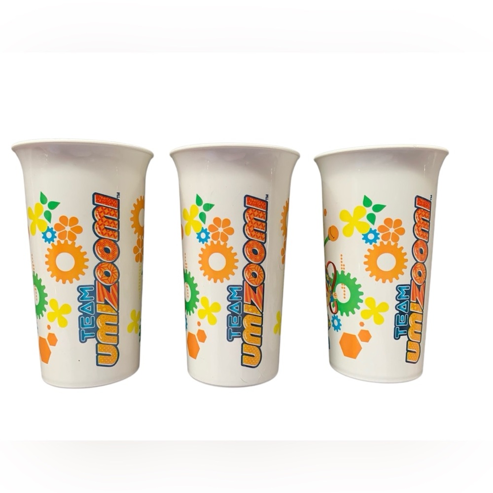 Vtg Team Umizoomi Set Of 3 Tupperwear Tumblers 10 1/2 Oz Nick Jr.
